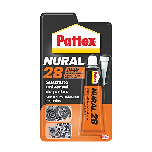 Pattex Nural 28 Sustituto universal de juntas, sellador para automoción e industria, silicona selladora para juntas de culata, cajas de cambio y más, 1 x 40 ml Pattex Nural 28 Sustituto universal de juntas, sellador para automoción e industria, silicona selladora para juntas de culata, cajas de cambio y más, 1 x 40 ml