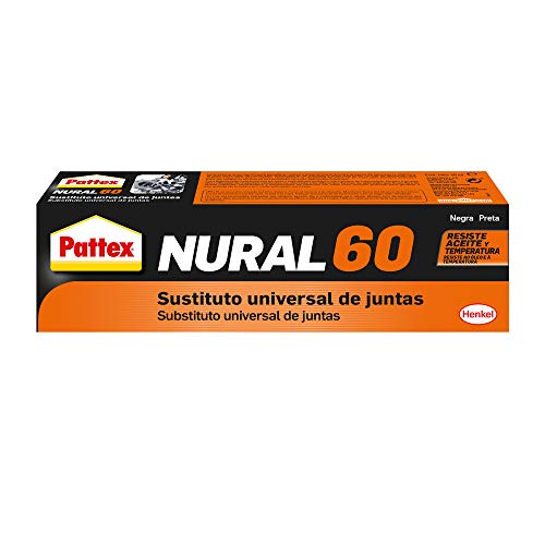 Pattex Nural 60 Sustituto universal de juntas, sellador para automoción e industria, silicona selladora para juntas de culata, cajas de cambio y más, 1 x 40 ml Pattex Nural 60 Sustituto universal de juntas, sellador para automoción e industria, silicona selladora para juntas de culata, cajas de cambio y más, 1 x 40 ml