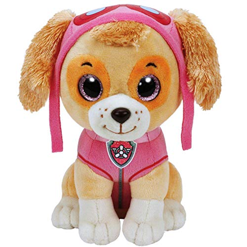 PAW PATROL Selección Figuras de Peluche con Ojos Brillantes | 24 cm | Patrulla Canina, Figura:Skye PAW PATROL Selección Figuras de Peluche con Ojos Brillantes | 24 cm | Patrulla Canina, Figura:Skye