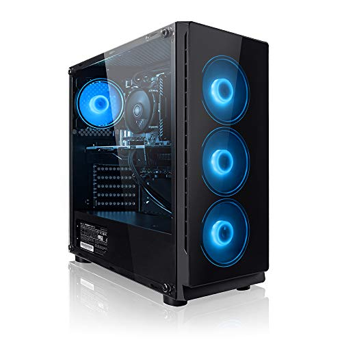 PC Gaming - Megaport Ordenador Gaming PC AMD Ryzen 5 2600 6x3.90GHz Turbo • GeForce GTX1650 4GB • 240GB SSD • 1000GB HDD • 16GB DDR4 2400 • WLAN • Windows 10 Home • PC Gamer • Ordenador de sobremesa