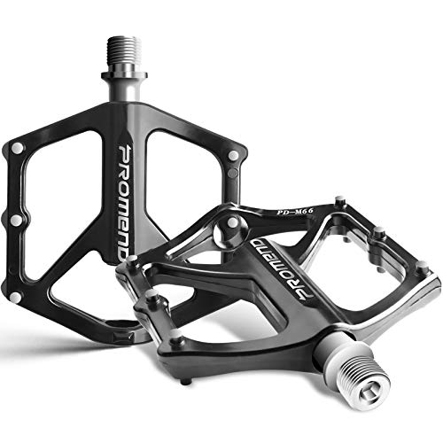 Pedales Bicicleta Montaña, Pedales Bicicleta con 3 Cojinetes Sellados, Superficie Antideslizante de Alta Resistencia, Rosca de 9/16", Pedales de Bicicleta con Eje de CR-Mo para Ciclismo de Montaña Pedales Bicicleta Montaña, Pedales Bicicleta con 3 Cojinetes Sellados, Superficie Antideslizante de Alta Resistencia, Rosca de 9/16", Pedales de Bicicleta con Eje de CR-Mo para Ciclismo de Montaña