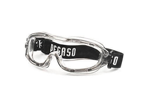 Pegaso 20 Gafas de Protección, Negro y Gris, L