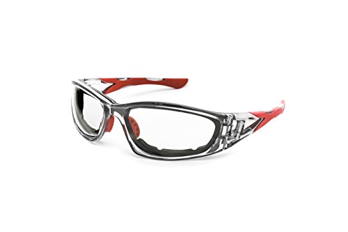 Pegaso 990.08.1005 Gafas de Seguridad Laboral, Gris y Rojo, L