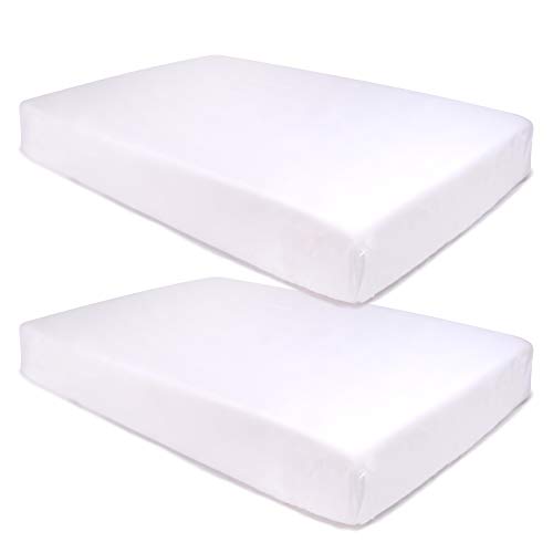 PEKITAS LOTE 2 Sábanas Bajera Ajustable Protectora Minicuna 50x80 cm 100% Algodón Blanco PEKITAS LOTE 2 Sábanas Bajera Ajustable Protectora Minicuna 50x80 cm 100% Algodón Blanco