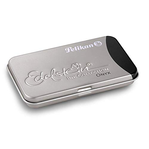 Pelikan 339622 - Cartuchos para pluma estilográfica Pelikan tinta fina Edelstein, 6 cartuchos de calidad Premium, color ónix Pelikan 339622 - Cartuchos para pluma estilográfica Pelikan tinta fina Edelstein, 6 cartuchos de calidad Premium, color ónix