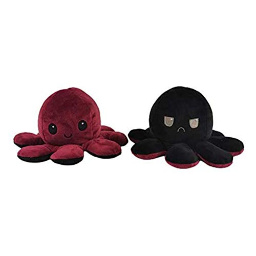 Peluche de Pulpo Reversible, Bonitos Juguetes de Peluche muñeco Vibrante de Doble Cara el Pulpo Reversible Original de Felpa Bonitos Juguetes de Peluche para Niños, Cumpleaños Navidad (K)