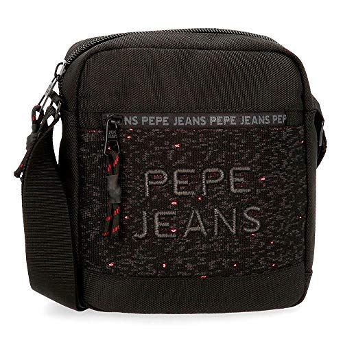 Pepe Jeans Hike Bandolera Negro 19x22x6 cms Poliéster Pepe Jeans Hike Bandolera Negro 19x22x6 cms Poliéster