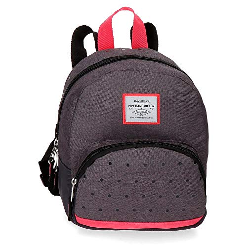 Pepe Jeans Molly Mochila de Paseo Gris 22x25x14 cms Poliéster 7.7L