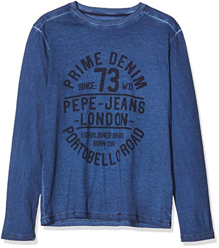 Pepe Jeans TYCO Camiseta, Azul (Thames 583), 15-16 años (Talla del Fabricante: 16Y/176) para Niños