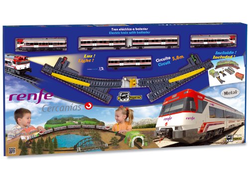 PEQUETREN Cercanías Renfe con Diorama Paisaje (Servicios e Industrias del Juguete 680), Color Via Negra PEQUETREN Cercanías Renfe con Diorama Paisaje (Servicios e Industrias del Juguete 680), Color Via Negra