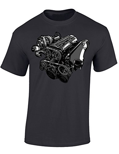 Petrolhead: 2JZ-GTE Turbo - Camiseta Motor - Regalo Hombre - T-Shirt Racing - Camisetas Coches - Tuning - Moto - Coche - Car - Cafe Racer - Biker - Rally - JDM - Motores - Unisex (L)