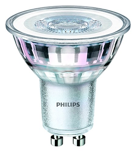 Philips LED Classic GU10, 3.5 W equivalente a 35 W, blanco cálido, no regulable, Pack de 3
