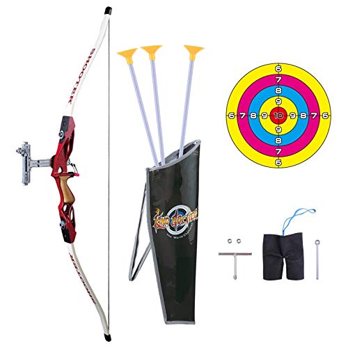 Pickwoo Juego de Arco y Flecha Archery 1/1.8 Arco para niños, Juego de Juego de Arco y Flecha para niños y niñas, Juego de Tiro con Arco para Principiantes con Objetivo, Arco de Caza para niños Pickwoo Juego de Arco y Flecha Archery 1/1.8 Arco para niños, Juego de Juego de Arco y Flecha para niños y niñas, Juego de Tiro con Arco para Principiantes con Objetivo, Arco de Caza para niños