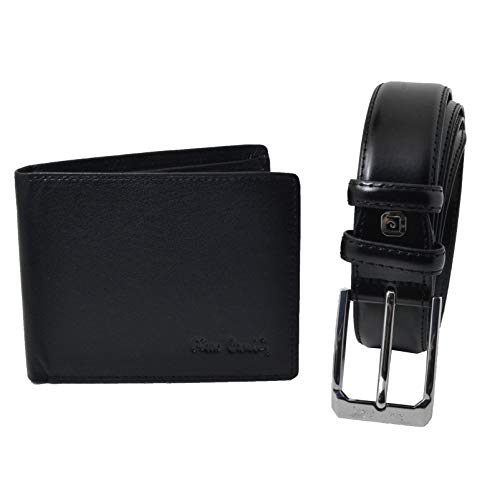 Pierre Cardin Estuche regalo para hombre, juego de cinturón acortable y cartera de piel auténtica (Talla 54-56) Pierre Cardin Estuche regalo para hombre, juego de cinturón acortable y cartera de piel auténtica (Talla 54-56)