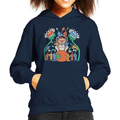 Pikmin Friendly Alien Flora Kid's Hooded Sweatshirt