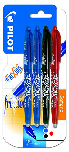 Pilot Spain Frixion Ball - Bolígrafo borrable, 4 unidades, multicolor