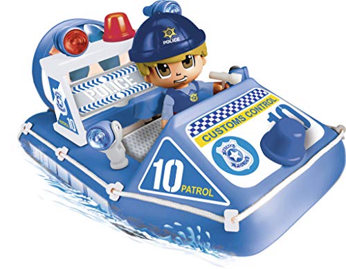 Pinypon Action - Lancha de policía con 1 Figura, para niños y niñas de 4 a 8 años, (Famosa 700015588)
