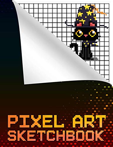 pixel art sketchbook: Drawing Blank Notebook / Sketchpad and Drawing Pad for Pixel Artists Game Developers, Pixel Artist and people who love pixel art / Graph paper Gift For Boys & Girls Gamers