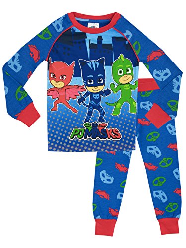 PJ Masks - Pijama para Niños Ajuste Ceñido - 4-5 Años