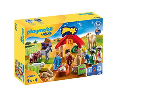 Playmobil- 1.2.3 Mi Primer Belén Juego con Accesorios, Multicolor (70047)