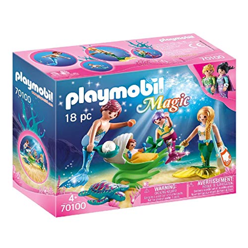 Playmobil 70100 Magic Familia con Conchas Cochecito, Multicolor Playmobil 70100 Magic Familia con Conchas Cochecito, Multicolor