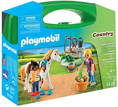 Playmobil-9100 Maletín Grande Cuidado de Caballos, Multicolor, única (9100) Playmobil-9100 Maletín Grande Cuidado de Caballos, Multicolor, única (9100)