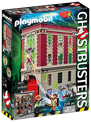 PLAYMOBIL 9219 Ghostbusters, Cuartel Parque de Bomberos, a Partir de 6 Años