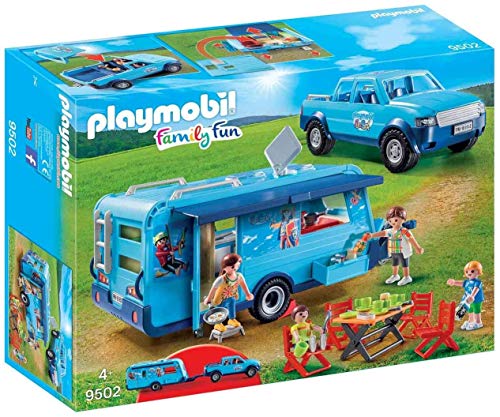 Playmobil 9502 Fun Park Pick up und Wohnwagen