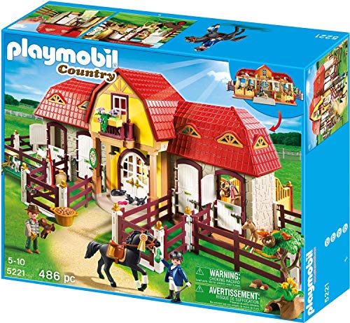 PLAYMOBIL Country Granja de Ponis con Establo, A partir de 5 Años (5221)