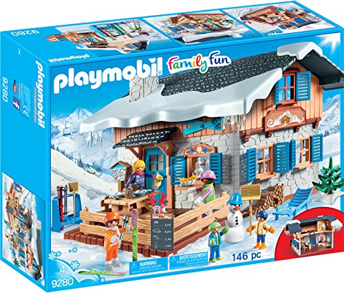 PLAYMOBIL Family Fun Cabaña de Esquí, A partir de 4 años (9280)