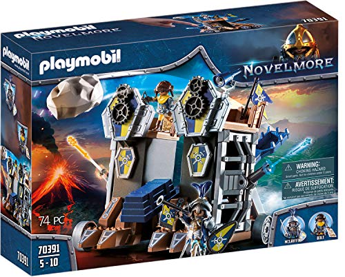 Playmobil - Fortaleza móvil de catapulta de Novelmore, Juguete, Color Multicolor, 70391