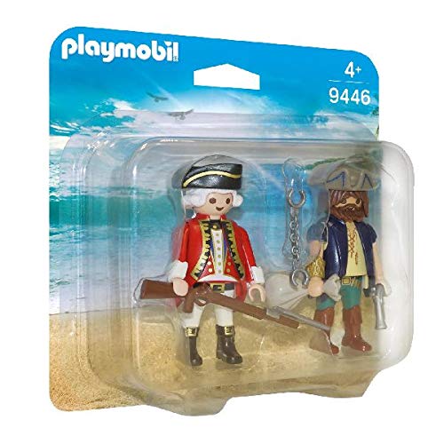 PLAYMOBIL- Pirata y Soldado Juguete, Multicolor (geobra Brandstätter 9446)