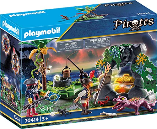 PLAYMOBIL Pirates - Escondite Pirata, a partir de 5 Años, 70414 PLAYMOBIL Pirates - Escondite Pirata, a partir de 5 Años, 70414
