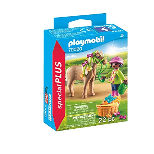 PLAYMOBIL- Special Plus Especial Niña con Pony, Multicolor (70060)