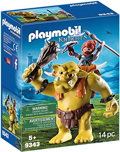 PLAYMOBIL- Trol Gigante con Mochila Enano Juguete, Multicolor (geobra Brandstätter 9343)