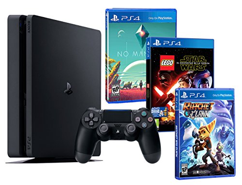 Playstation 4 Consola PS4 Slim 500Gb Pack Infantil 3 Juegos - Lego Star Wars: El Despertar de la Fuerza + No Man'S Sky + Ratchet & Clank