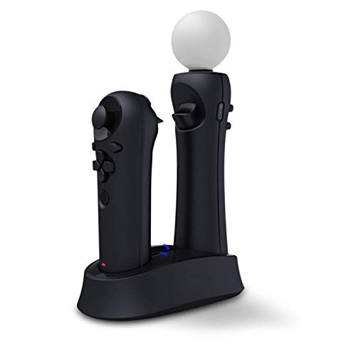 PlayStation Move Base de Carga, Jelly Comb Cargador para Mando de Playstation Move / Dual Estación de Carga para PS Move / PS4 VR Cargador para Realidad Virtual