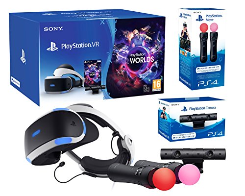PlayStation VR2 (CUH-ZVR2) "Starter Plus Pack" + VR Worlds + Mandos Move Twin pack + Camara V2