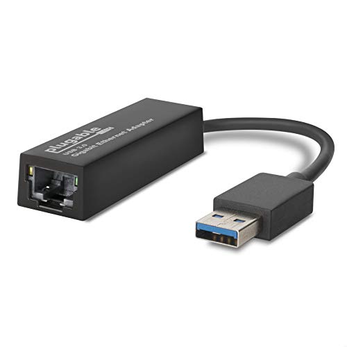 Plugable Adaptador USB a Ethernet, USB 3.0 a Gigabit Ethernet, Compatible con Windows 10, 8.1, 7, XP, Linux, Switch Game Console, Chrome OS