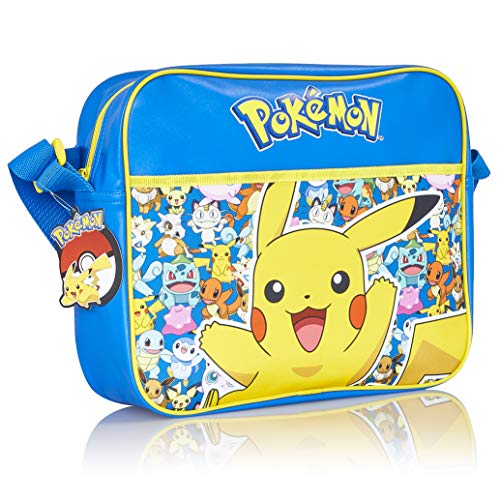 Pokémon Pikachu Bolso Bandolera Escolar Para Niños Que Brilla en La Oscuridad, Bolsa de Mensajero Cruzada Para Colegio Viajes Deporte, Regalos Originales Para Niños Niñas