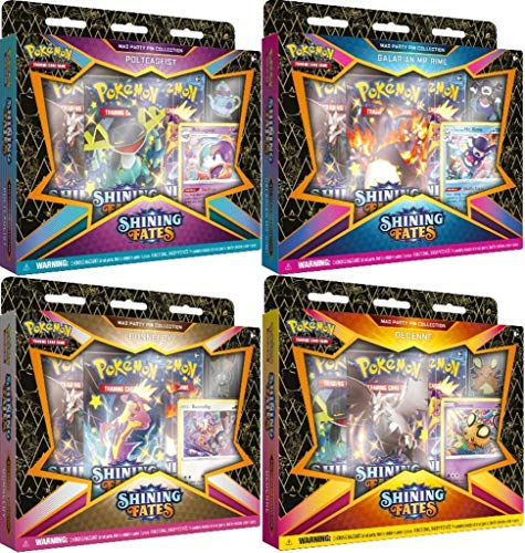 Pokémon POK80868 TCG: Colección de Pines de Fiesta Loca de Shining Fates (uno al Azar), Multi