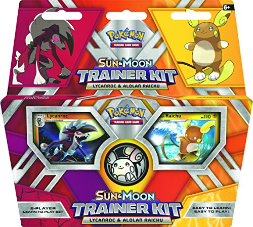 PoKéMoN pok81210 TCG lycanroc y alolan Raichu Sol/Luna Trainer Kit PoKéMoN pok81210 TCG lycanroc y alolan Raichu Sol/Luna Trainer Kit
