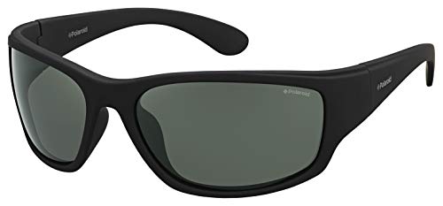 Polaroid PLD 7005/S RC YYV 63 Gafas de sol, Negro (Black Rubber/Green Pz), Hombre Polaroid PLD 7005/S RC YYV 63 Gafas de sol, Negro (Black Rubber/Green Pz), Hombre