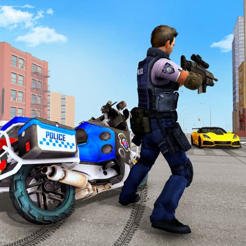 Policía de Estados Unidos Moto Bike Real Gangster Chase