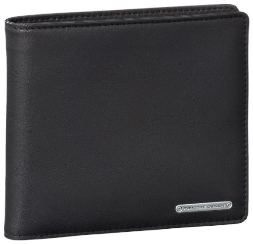 Porsche Design 09/18/19116-01 - Monedero de Cuero Unisex, Color Negro, Talla One Size