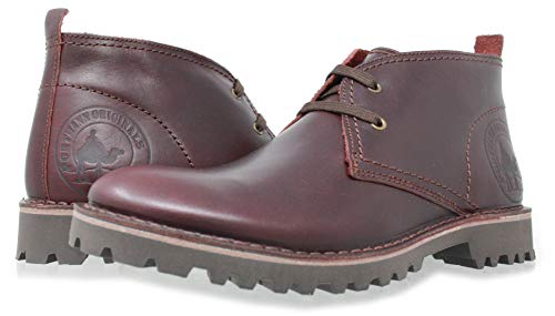 PORTMANN Botas clásicas para hombre | Piel engrasada marrón | Suela Eva extraligera | Hechas a mano en Europa, color Marrón, talla 43.5/44 EU PORTMANN Botas clásicas para hombre | Piel engrasada marrón | Suela Eva extraligera | Hechas a mano en Europa, color Marrón, talla 43.5/44 EU