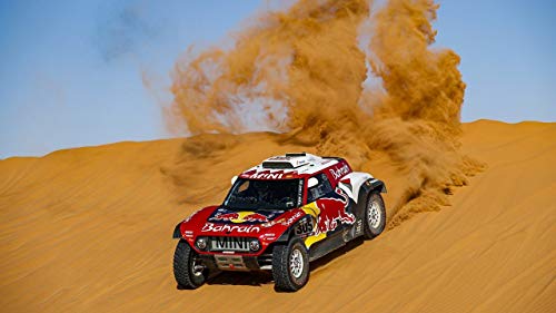 POSTER COCHE C. SAINZ DAKAR 100x70cm