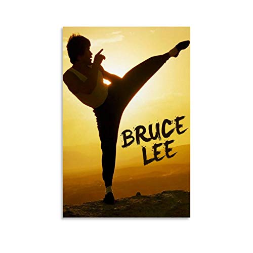 Póster de Dragon Vines Bruce Lee Jeet Kune Do Jet Li Jackie Chan en lienzo con impresión artística para habitación de niñas y dormitorio, decoración del hogar, 40 x 60 cm