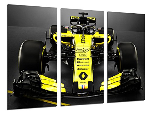 Poster Fotográfico Formula 1 Coches, Renault r.s.18, Renault F12018, Carlos Sainz, Nico Hulkenberg Tamaño total: 97 x 62 cm XXL