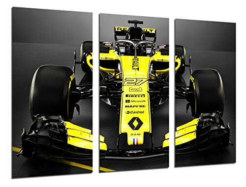 Poster Fotográfico Formula 1 Coches, Renault r.s.18, Renault F12018, Carlos Sainz, Nico Hulkenberg Tamaño total: 97 x 62 cm XXL Poster Fotográfico Formula 1 Coches, Renault r.s.18, Renault F12018, Carlos Sainz, Nico Hulkenberg Tamaño total: 97 x 62 cm XXL